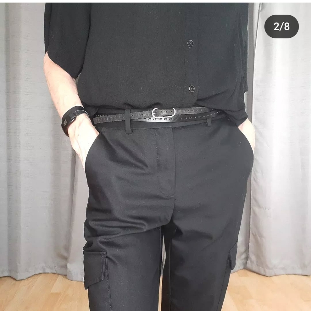 Moment's Black Cargo Pants